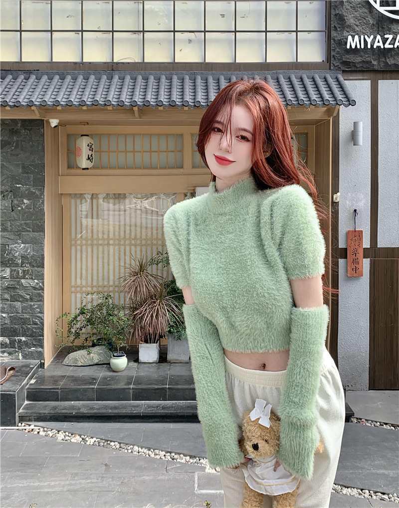 하이넥 프렌치 울 니트