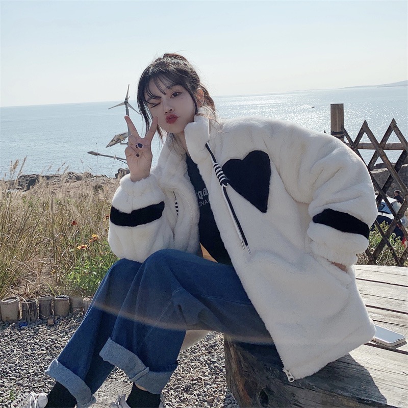 데일리 플러시 플리시 자켓